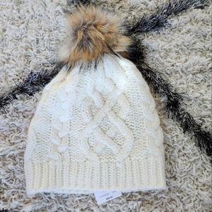 J. Crew Ivory Knit Hat